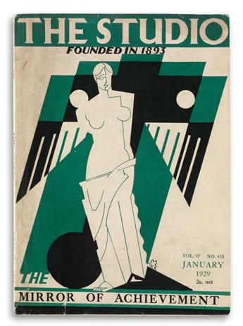 EDWARD MCKNIGHT KAUFFER (1890-1954). [ART DECO DUST JACKETS.] Group of 6 books. 1928-1930. Sizes vary.